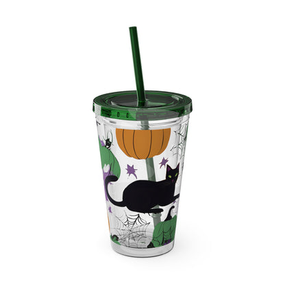 Hemp Highness Halloween Tumbler w/ Straw 16oz