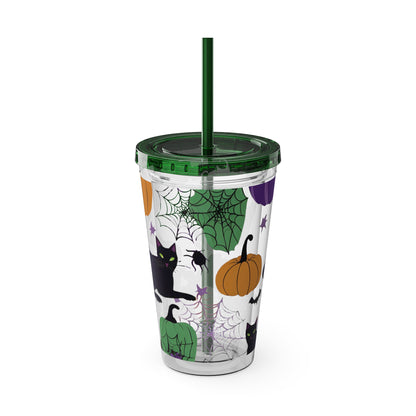 Hemp Highness Halloween Tumbler w/ Straw 16oz